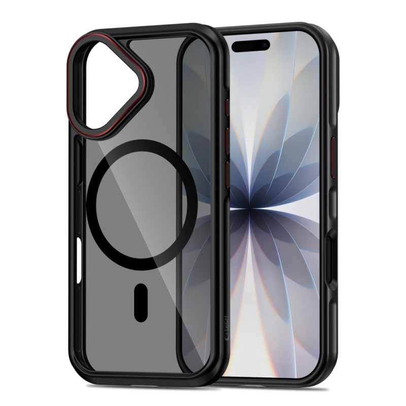 TECH-PROTECT MagHybrid с MagSafe за iPhone 17 Black/Red - 5906302330416