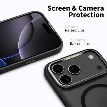 TECH-PROTECT MagEdge Magsafe iPhone 17 Pro матово черно/гънмитал (SKU: 5906302330478) TECH-PROTECT MagEdge Magsafe iPhone 17 Pro матово черно/гънмитал (SKU: 5906302330478)