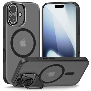 Tech-Protect Magstand MagSafe Case за iPhone 17 – матово черно