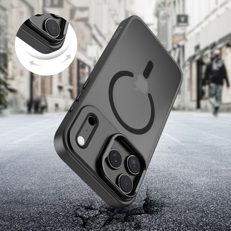 Tech-Protect Magstand MagSafe калъф за iPhone 17 Pro Max (матово черен) - Tech-Protect Magstand MagSafe калъф за iPhone 17 Pro Max (матово черен) - 5906302330522