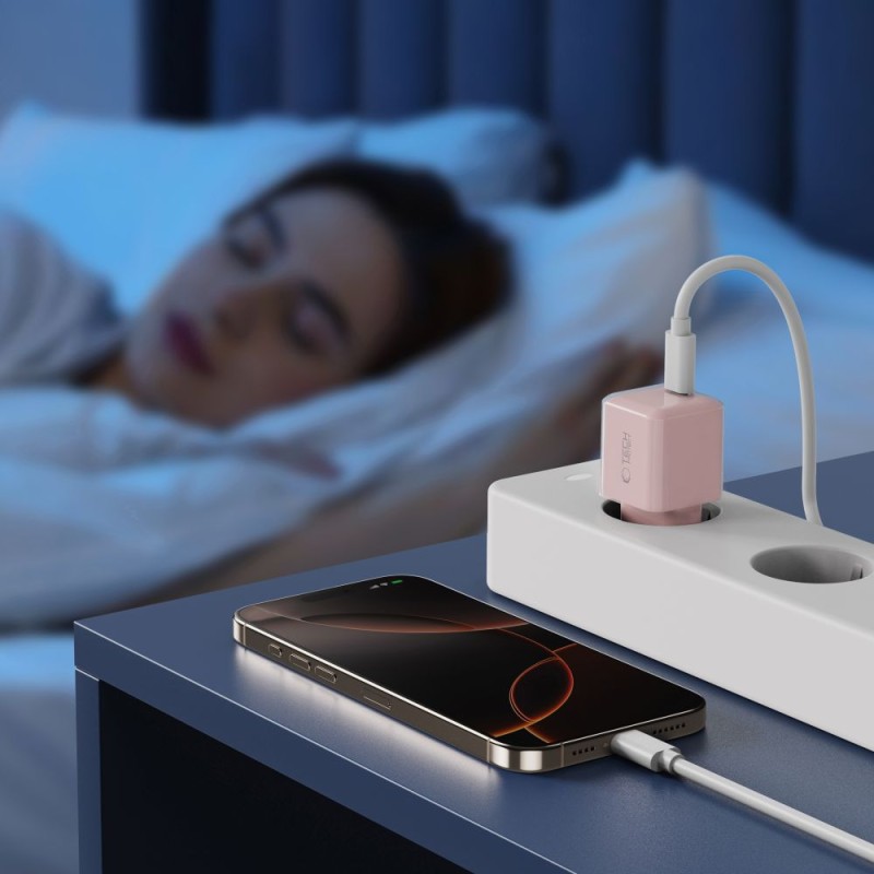 TECH-PROTECT NCM25 1-портов мрежов заряден адаптер PD 25W Baby Pink - 5906302330577