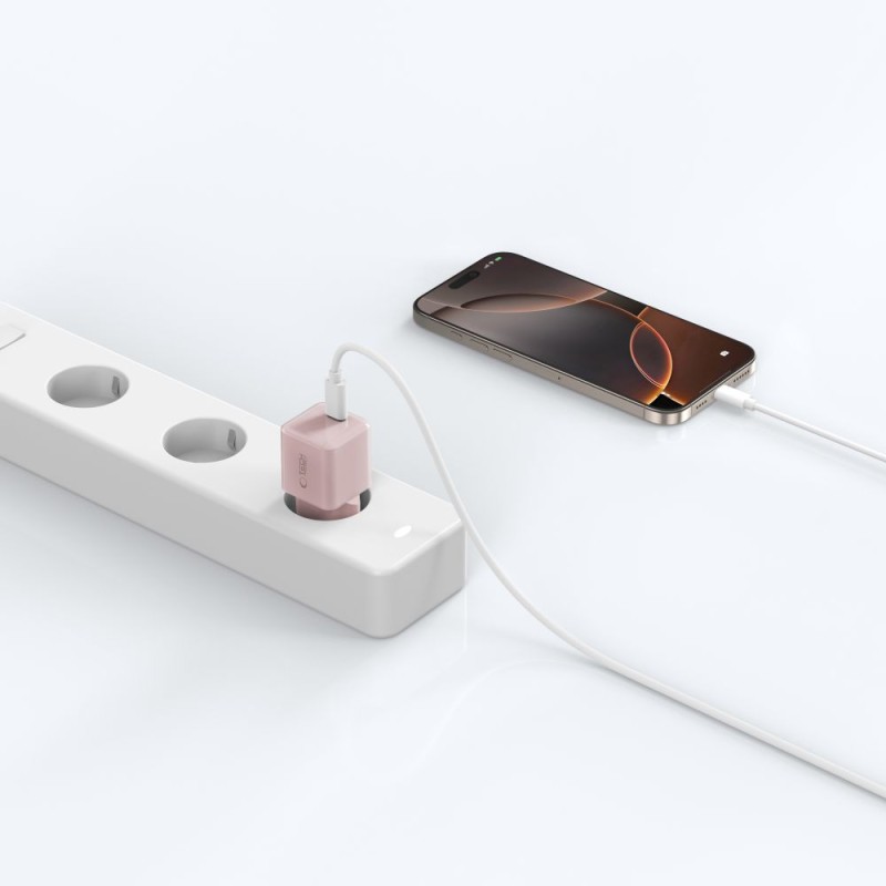 TECH-PROTECT NCM25 1-портов мрежов заряден адаптер PD 25W Baby Pink - 5906302330577