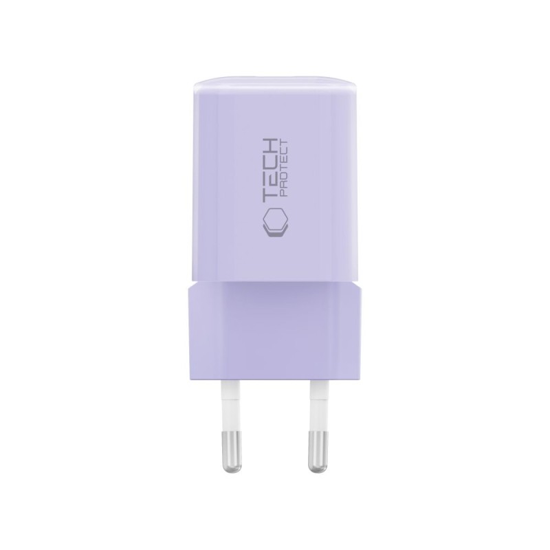 TECH-PROTECT NCM33 2-портов мрежов зарядно PD 33W / QC3.0 Baby Purple - 5906302330607