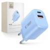 TECH-PROTECT NCA30 двупортово мрежово зарядно PD 30W / QC3.0, бебешко синьо - TECH-PROTECT NCA30 двупортово мрежово зарядно PD 30W / QC3.0, бебешко синьо - 5906302330676