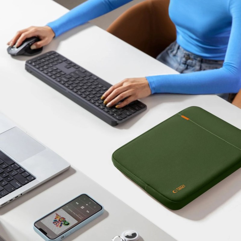 TECH-PROTECT DEFENDER КАЛЪФ ЗА ЛАПТОП 13–14 ARMY GREEN - TECH-PROTECT DEFENDER КАЛЪФ ЗА ЛАПТОП 13–14 ARMY GREEN - 5906302330706