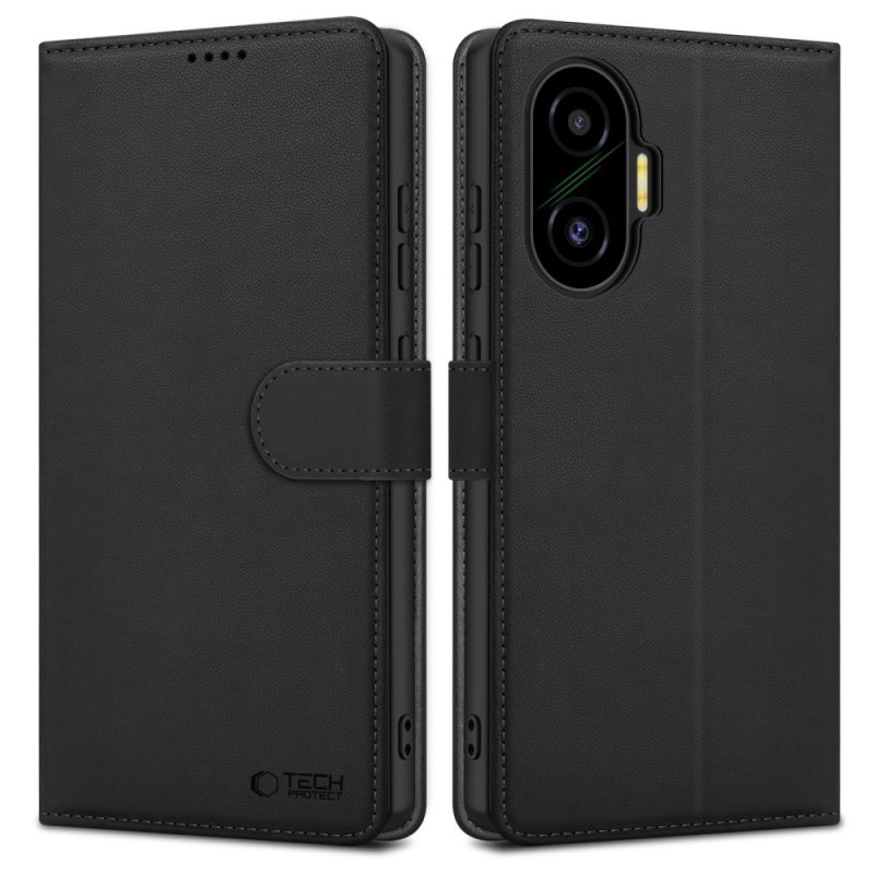 TECH-PROTECT Wallet калъф с функция стойка за Xiaomi POCO F7 5G, черен - TECH-PROTECT Wallet калъф с функция стойка за Xiaomi POCO F7 5G, черен - 5906302330720