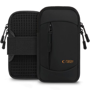 TECH-PROTECT M6 Универсална спортна лента за ръка (Black/Orange)