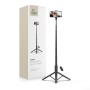 TECH-PROTECT L09S Bluetooth selfie stick със статив, черен
