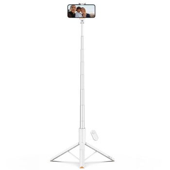 Tech-Protect L09S Bluetooth Selfie Stick с трипод, бял Tech-Protect L09S Bluetooth Selfie Stick с трипод, бял