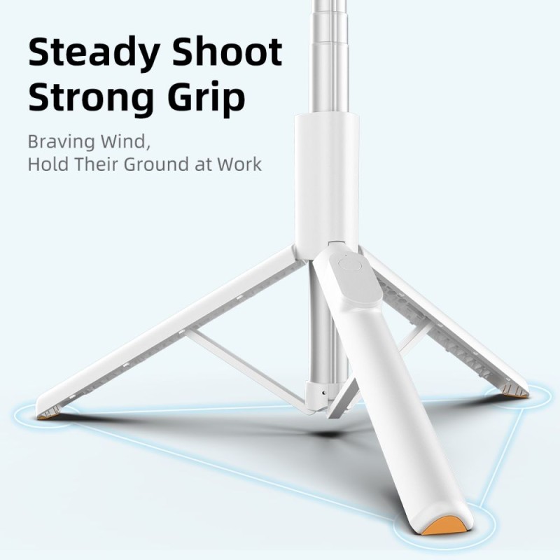 Tech-Protect L09S Bluetooth Selfie Stick с трипод, бял - 5906302330881