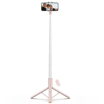 TECH-PROTECT L09S Bluetooth selfie stick със статив Pink