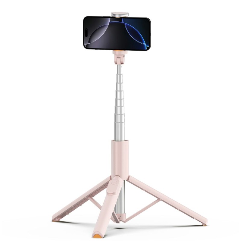 TECH-PROTECT L09S Bluetooth selfie stick със статив Pink - TECH-PROTECT L09S Bluetooth selfie stick със статив Pink - 5906302330898