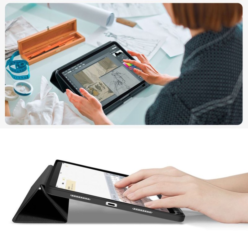 Tech-Protect SC Pen Canvas калъф с място за Apple Pencil за iPad 10.9” (10/2022) и iPad 11” (11/2025) Obsidian Black - Tech-Protect SC Pen Canvas калъф с място за Apple Pencil за iPad 10.9” (10/2022) и iPad 11” (11/2025) Obsidian Black - 5906302330911