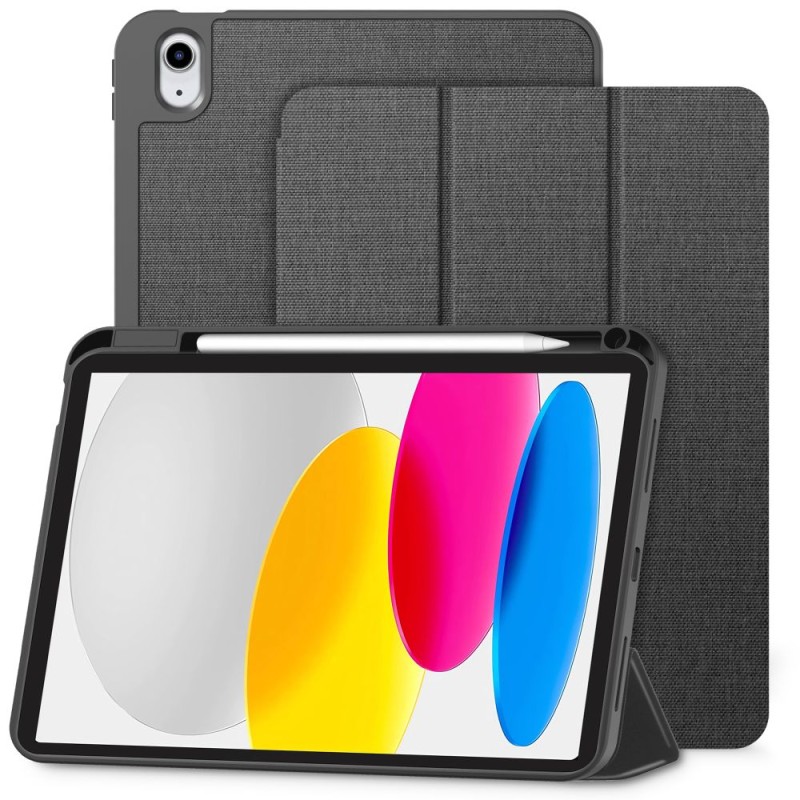 Tech-Protect SC Pen Canvas кейс с място за Apple Pencil за iPad 10.9 (10/2022) и iPad 11 (11/2025), графитено сив - Tech-Protect SC Pen Canvas кейс с място за Apple Pencil за iPad 10.9 (10/2022) и iPad 11 (11/2025), графитено сив - 5906302330928
