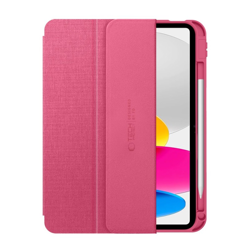Tech-Protect SC Pen Canvas калъф с място за Apple Pencil за iPad 10.9” (10/2022) и iPad 11” (11/2025) Magenta Bloom - Tech-Protect SC Pen Canvas калъф с място за Apple Pencil за iPad 10.9” (10/2022) и iPad 11” (11/2025) Magenta Bloom - 5906302330935