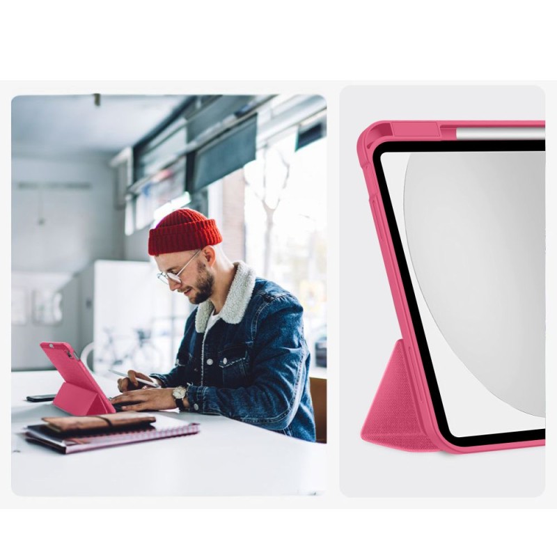 Tech-Protect SC Pen Canvas калъф с място за Apple Pencil за iPad 10.9” (10/2022) и iPad 11” (11/2025) Magenta Bloom - Tech-Protect SC Pen Canvas калъф с място за Apple Pencil за iPad 10.9” (10/2022) и iPad 11” (11/2025) Magenta Bloom - 5906302330935