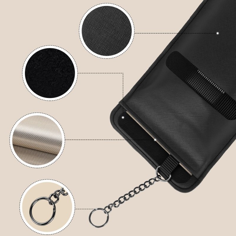 Tech-Protect KLR400 Faraday pouch калъф за ключове и карти без ключ (Keyless) RFID блокер, черен/черен - 5906302330973