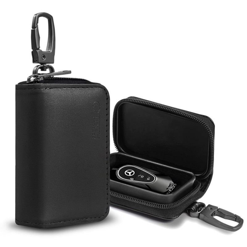 Етюи (клaтка) Фарадея Tech-Protect KLR300 за ключове Keyless RFID сигнал блокер Black/Black - Етюи (клaтка) Фарадея Tech-Protect KLR300 за ключове Keyless RFID сигнал блокер Black/Black - 5906302330980