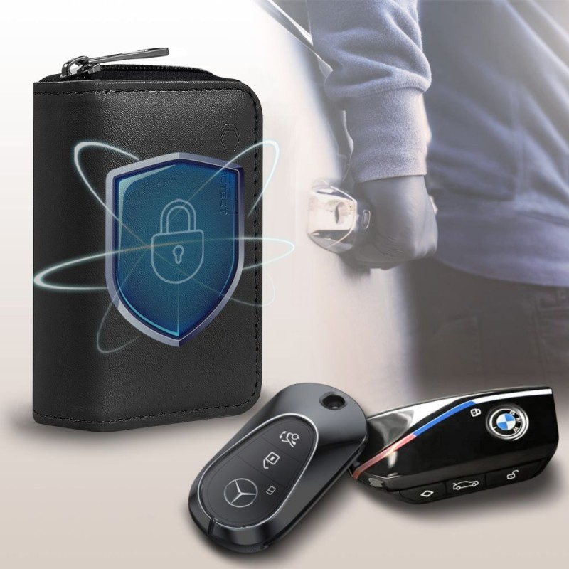 Етюи (клaтка) Фарадея Tech-Protect KLR300 за ключове Keyless RFID сигнал блокер Black/Black - Етюи (клaтка) Фарадея Tech-Protect KLR300 за ключове Keyless RFID сигнал блокер Black/Black - 5906302330980
