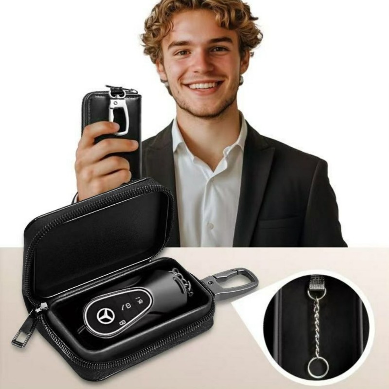 Етюи (клaтка) Фарадея Tech-Protect KLR300 за ключове Keyless RFID сигнал блокер Black/Black - Етюи (клaтка) Фарадея Tech-Protect KLR300 за ключове Keyless RFID сигнал блокер Black/Black - 5906302330980
