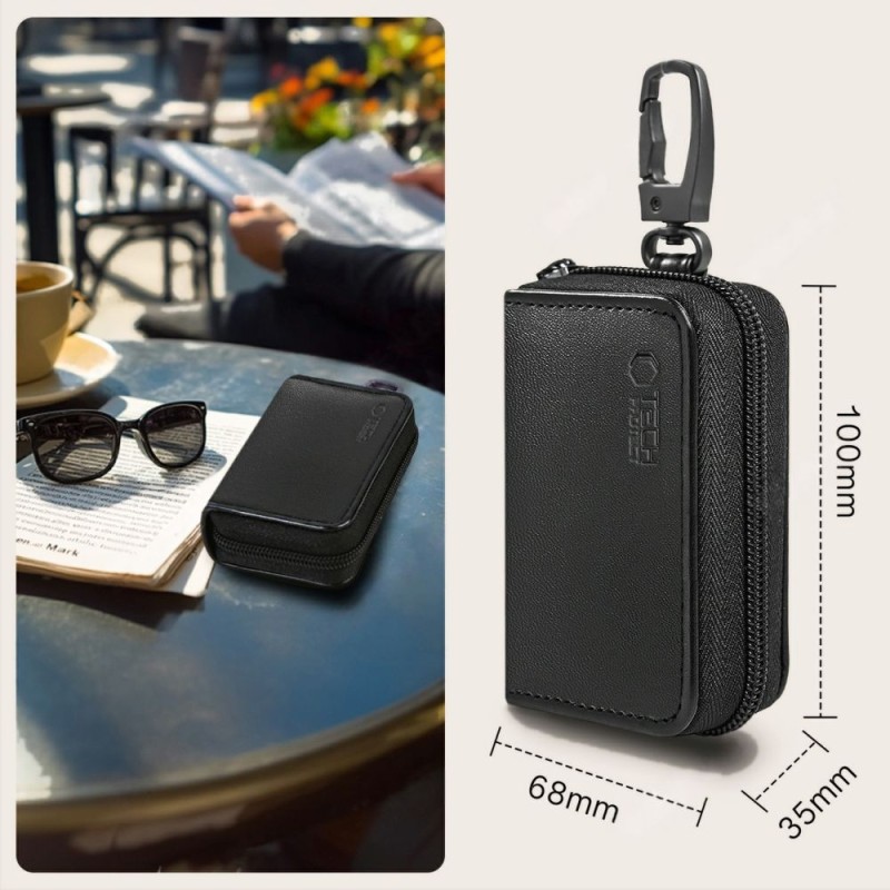Етюи (клaтка) Фарадея Tech-Protect KLR300 за ключове Keyless RFID сигнал блокер Black/Black - Етюи (клaтка) Фарадея Tech-Protect KLR300 за ключове Keyless RFID сигнал блокер Black/Black - 5906302330980