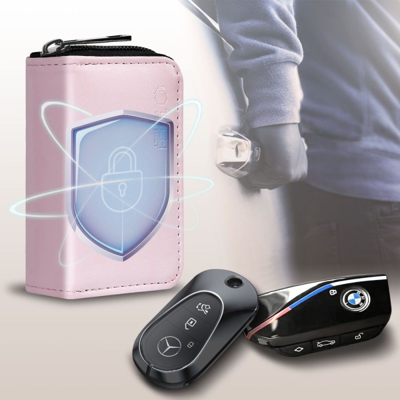 Ети на Фарадеевата клетка Tech-Protect KLR300 за ключове Keyless RFID, розов - 5906302331000