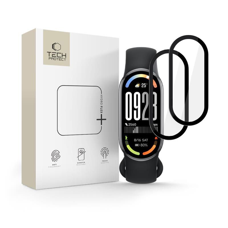 Tech-Protect Glass Flex+ хибридно стъкло 2 броя за Xiaomi Smart Band 10 / 10 NFC (черно) - Tech-Protect Glass Flex+ хибридно стъкло 2 броя за Xiaomi Smart Band 10 / 10 NFC (черно) - 5906302331017