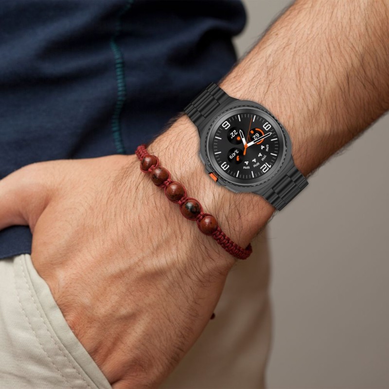 TECH-PROTECT Stainless метална каишка за Samsung Galaxy Watch 8 / 9 / Classic (40 / 44 / 46 мм) Сребърна - TECH-PROTECT Stainless метална каишка за Samsung Galaxy Watch 8 / 9 / Classic (40 / 44 / 46 мм) Сребърна - 5906302331222