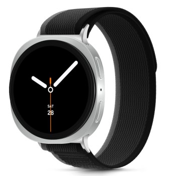 TECH-PROTECT NYLON STRIPE каишка за Samsung Galaxy Watch 8 / 9 / Classic (40 / 44 / 46 мм) черно/оранжево TECH-PROTECT NYLON STRIPE каишка за Samsung Galaxy Watch 8 / 9 / Classic (40 / 44 / 46 мм) черно/оранжево