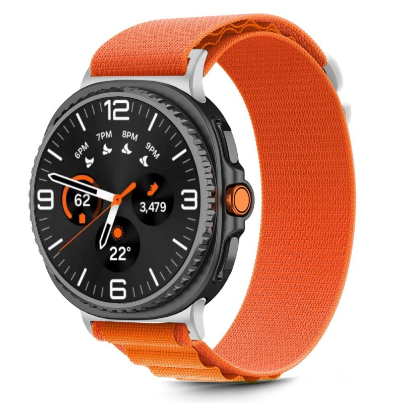 TECH-PROTECT NYLON PRO за Samsung Galaxy Watch 8 / 9 / Classic (40/44/46 мм) оранжев - TECH-PROTECT NYLON PRO за Samsung Galaxy Watch 8 / 9 / Classic (40/44/46 мм) оранжев - 5906302331277