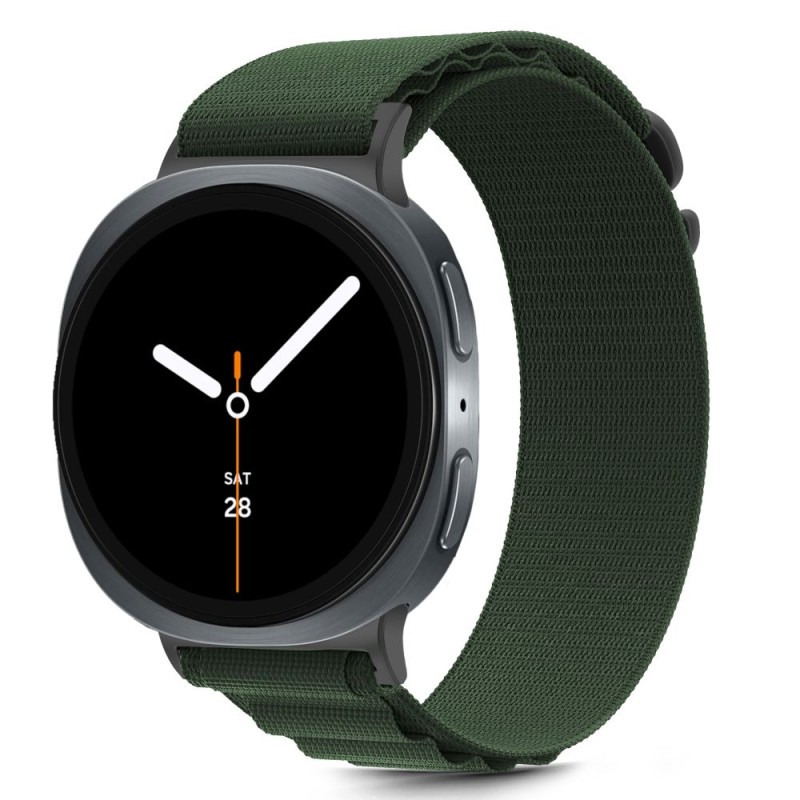 Tech-Protect Nylon Pro каишка за Samsung Galaxy Watch 8 / 9 / Classic (40 / 44 / 46 мм) Army Green - Tech-Protect Nylon Pro каишка за Samsung Galaxy Watch 8 / 9 / Classic (40 / 44 / 46 мм) Army Green - 5906302331284