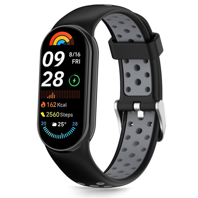 TECH-PROTECT ICONBAND AIR за Xiaomi Smart Band 8 / 9 / 10 / NFC, черен/сив - 5906302331338