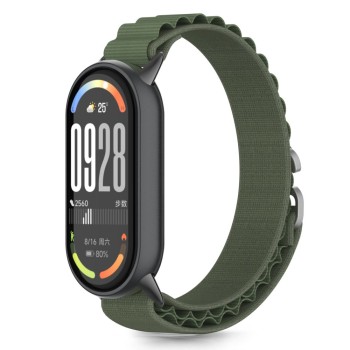 TECH-PROTECT NYLON PRO каишка за Xiaomi Smart Band 8 / 9 / 10 / NFC, армейско зелено
