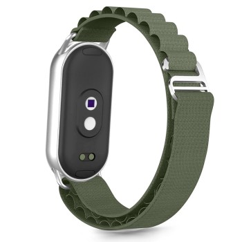TECH-PROTECT NYLON PRO каишка за Xiaomi Smart Band 8 / 9 / 10 / NFC, армейско зелено TECH-PROTECT NYLON PRO каишка за Xiaomi Smart Band 8 / 9 / 10 / NFC, армейско зелено