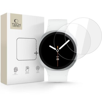 Tech-Protect Glass Fit+ закалено стъкло за Samsung Galaxy Watch 8 / 9 (40 mm) – 2 броя, прозрачно
