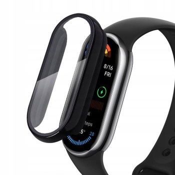 TECH-PROTECT Defense за Xiaomi Smart Band 10 / 10 NFC – Черен (с вградено стъкло)