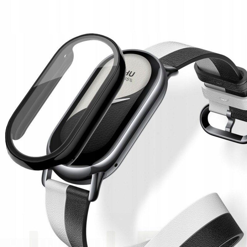 TECH-PROTECT Defense за Xiaomi Smart Band 10 / 10 NFC – Черен (с вградено стъкло) - TECH-PROTECT Defense за Xiaomi Smart Band 10 / 10 NFC – Черен (с вградено стъкло) - 5906302331529