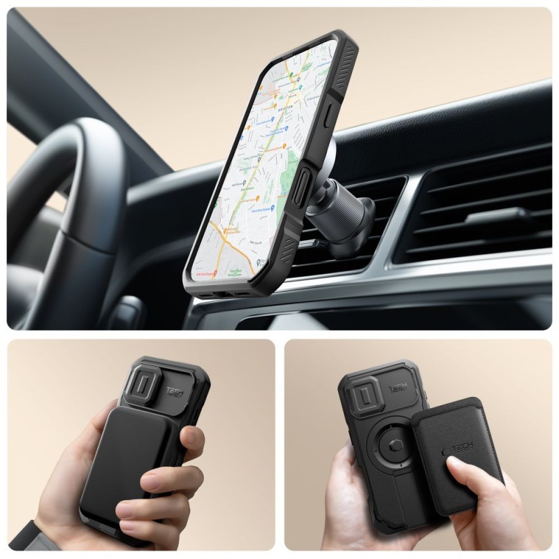 Tech-Protect Kevlar MagSafe iPhone 17 Black (5906302331611) - Tech-Protect Kevlar MagSafe iPhone 17 Black (5906302331611) - 5906302331611