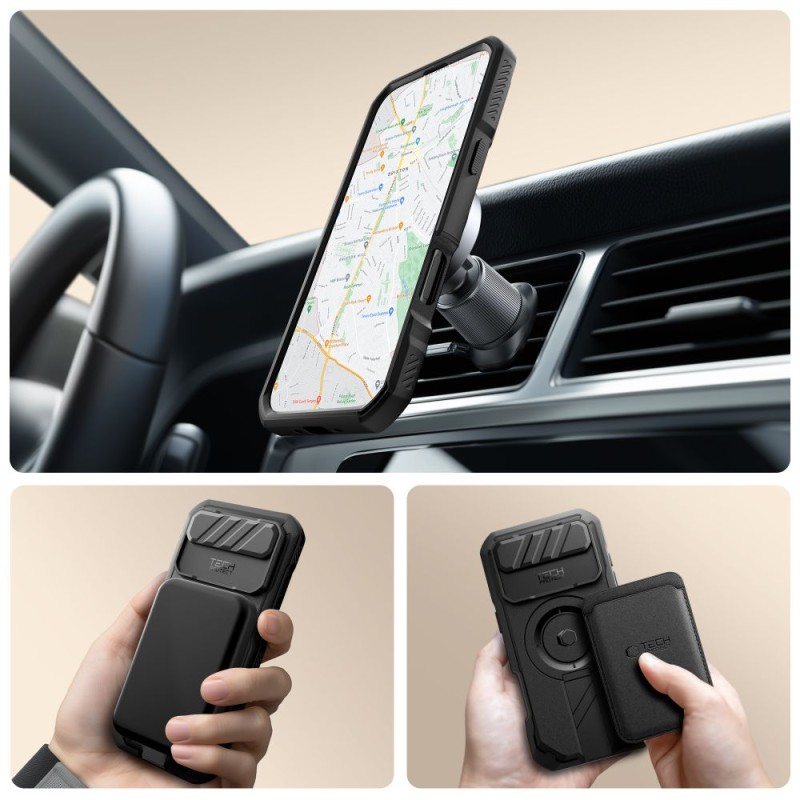 TECH-PROTECT KEVLAR MagSafe iPhone Air (Black) - 5906302331628