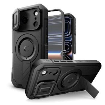 TECH-PROTECT KEVLAR MAGSAFE КАЛЪФ ЗА iPHONE 17 PRO BLACK