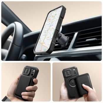 TECH-PROTECT KEVLAR MAGSAFE КАЛЪФ ЗА iPHONE 17 PRO BLACK TECH-PROTECT KEVLAR MAGSAFE КАЛЪФ ЗА iPHONE 17 PRO BLACK
