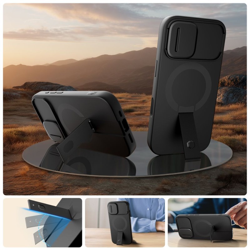 TECH-PROTECT KEVLAR AURA MAGSAFE за iPhone 17 – черен - 5906302331659