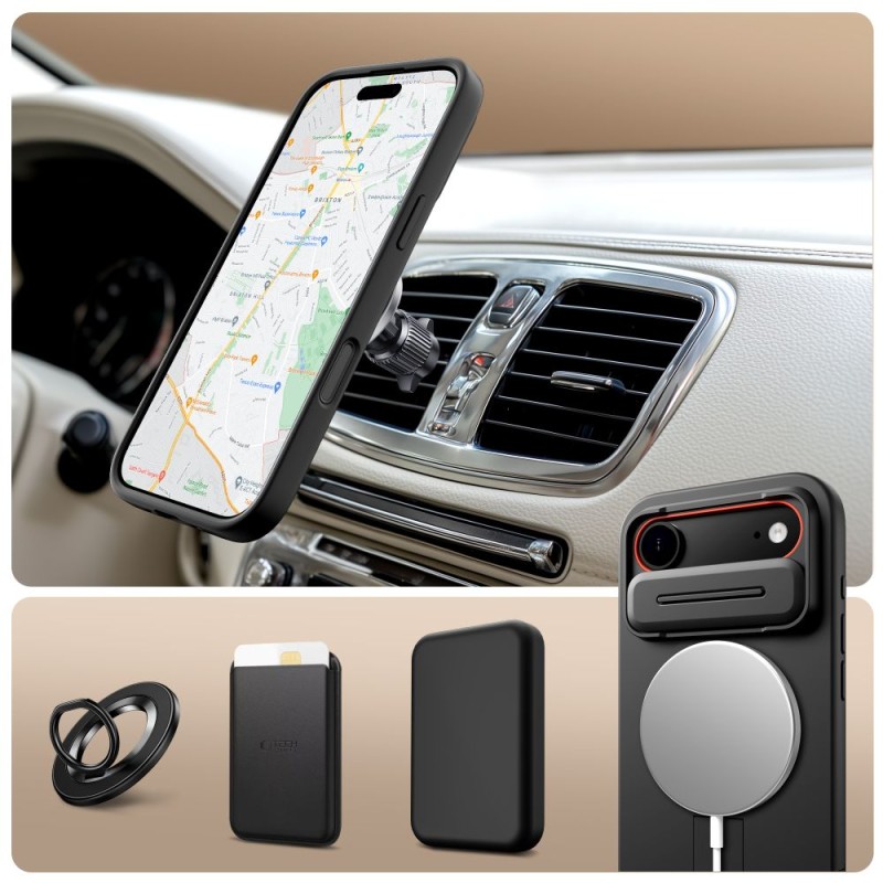 TECH-PROTECT KEVLAR AURA MagSafe кейс за iPhone Air Black - 5906302331666