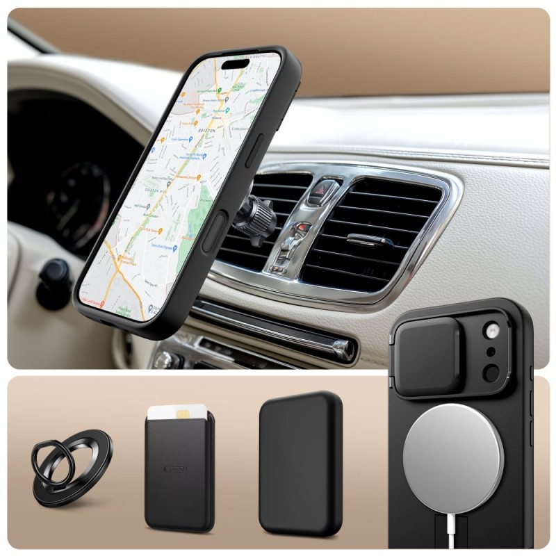 TECH-PROTECT KEVLAR AURA Magsafe кейс за iPhone 17 Pro Black (SKU: 5906302331673) - TECH-PROTECT KEVLAR AURA Magsafe кейс за iPhone 17 Pro Black (SKU: 5906302331673) - 5906302331673