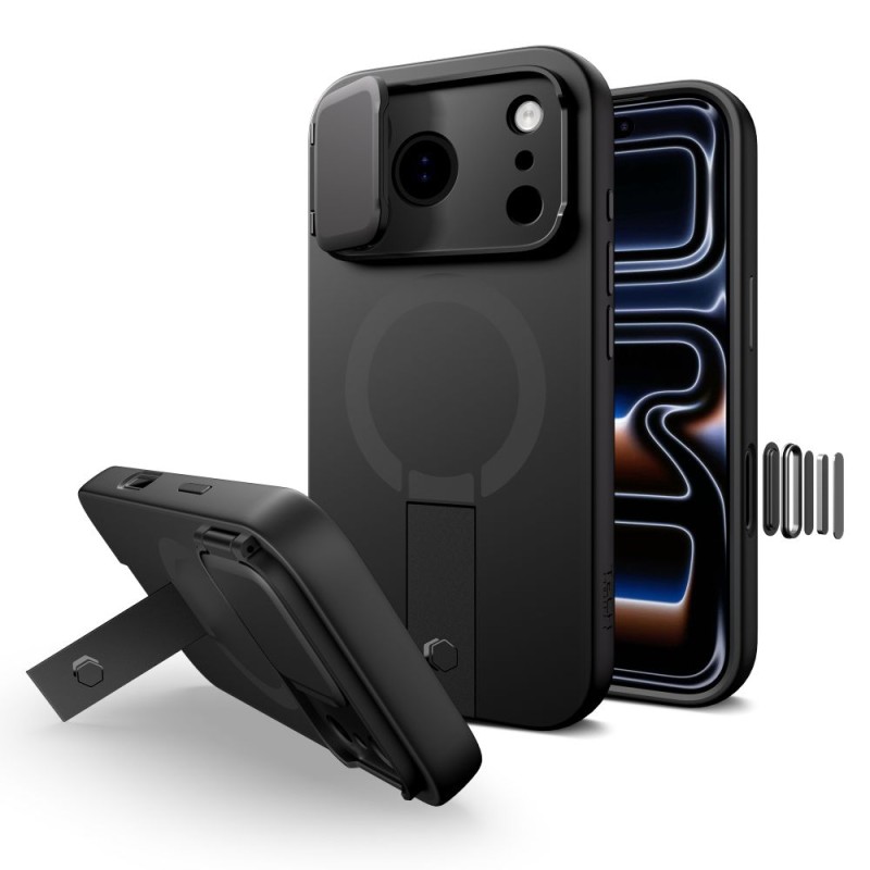 TECH-PROTECT KEVLAR AURA MagSafe за iPhone 17 Pro Max Black - 5906302331680