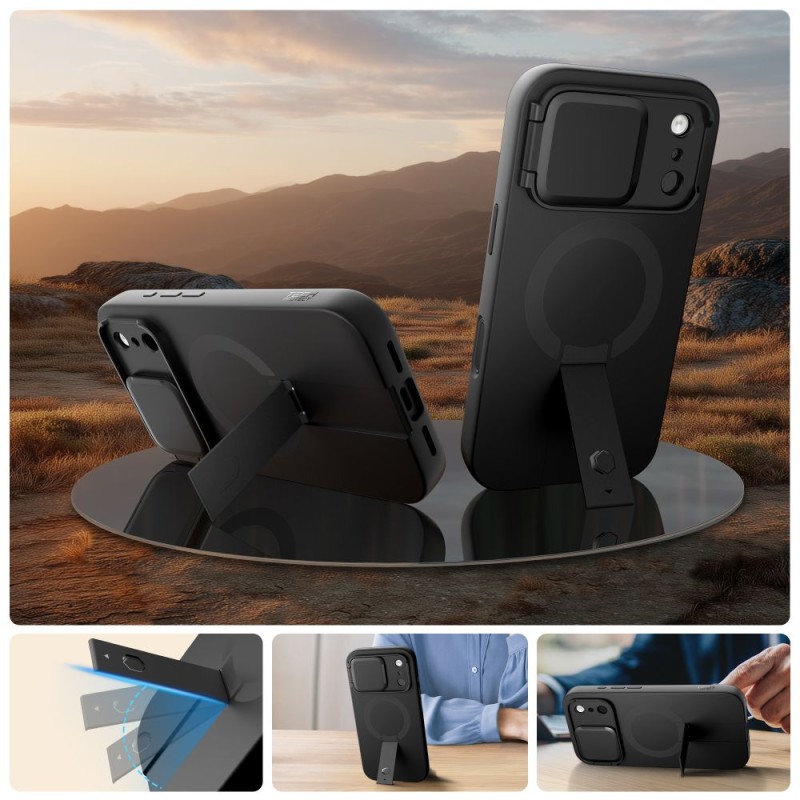 TECH-PROTECT KEVLAR AURA MagSafe за iPhone 17 Pro Max Black - 5906302331680
