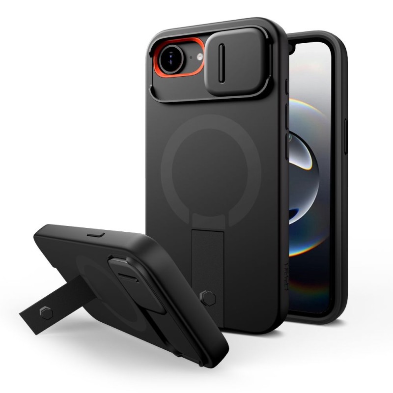 TECH-PROTECT KEVLAR AURA MAGSAFE Кейс за iPhone 16E / 17E Черен - 5906302331697
