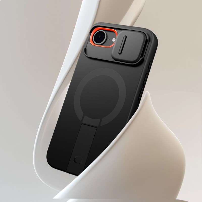 TECH-PROTECT KEVLAR AURA MAGSAFE Кейс за iPhone 16E / 17E Черен - 5906302331697