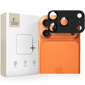 Tech-Protect Camfull Fit+ защита за камера за iPhone 17 Pro Max (черна)