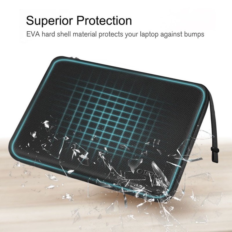 TECH-PROTECT HARDPOUCH за лаптоп 13-14 BLACK/BLACK - TECH-PROTECT HARDPOUCH за лаптоп 13-14 BLACK/BLACK - 5906302331840